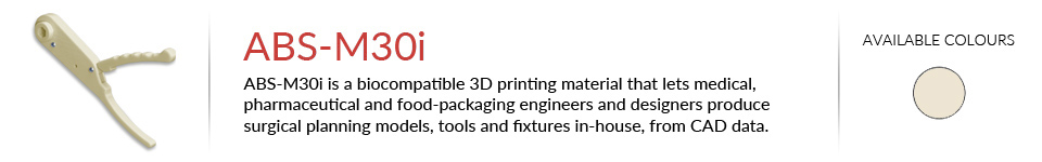 Stratasys FDM ABS-M30i Biocompatible 3D Printing Material