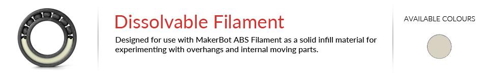 MakerBot Replicator 3D Printer Materials Dissolvable Filament for Rep 2X