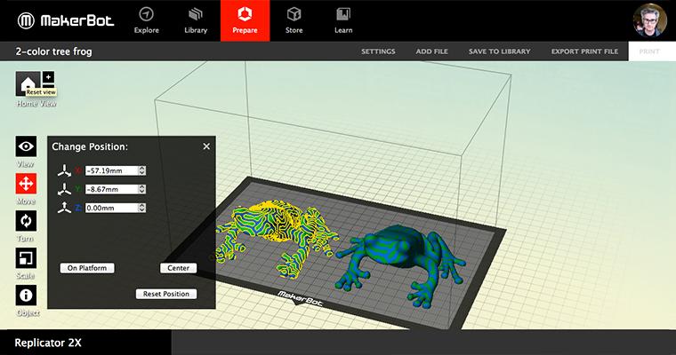 MakerBot Replicator 2x Dual-extrusion Desktop 3D Printing Management Software